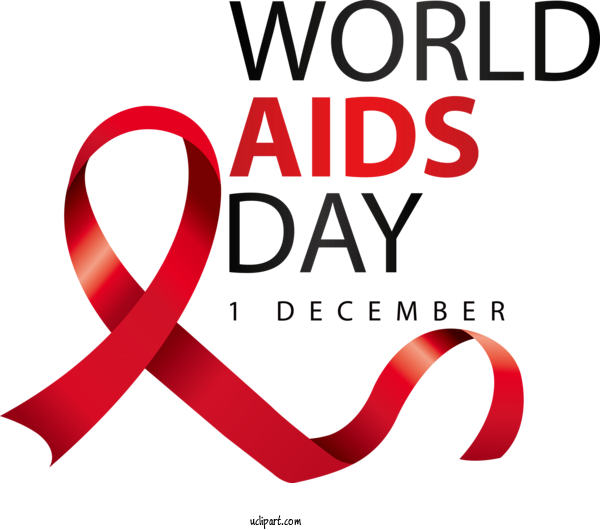 Free Holidays Logo Design Fashion For World AIDS Day Clipart Transparent Background