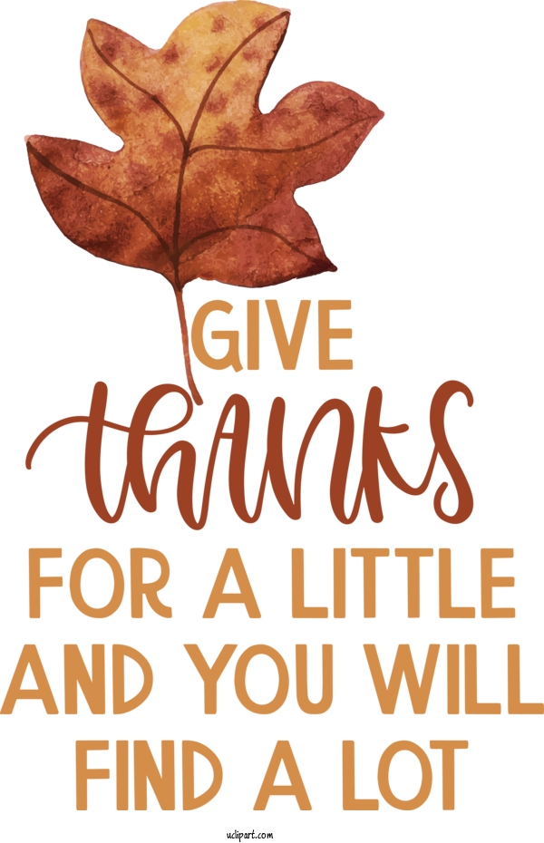 Free Holidays Bill Stickers Leaf Font For Thanksgiving Clipart Transparent Background