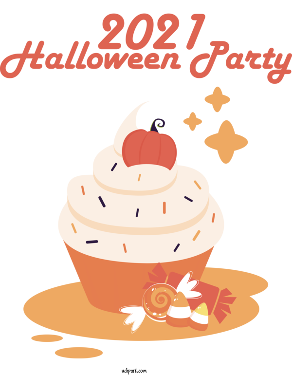 Free Holidays Apple Pie Apple Whipped Cream For Halloween Clipart Transparent Background