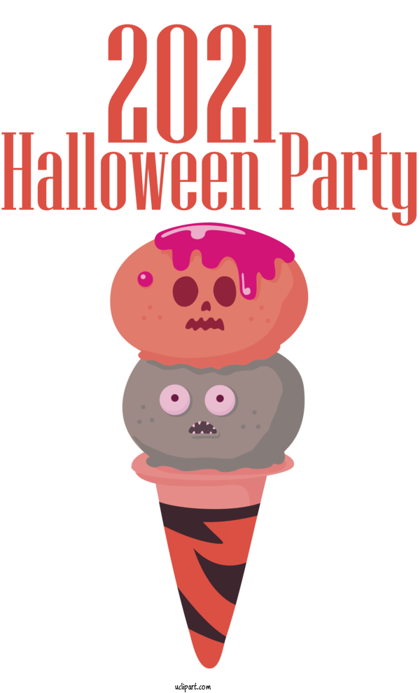 Free Holidays Ice Cream Cone Cartoon Ice Cream For Halloween Clipart Transparent Background
