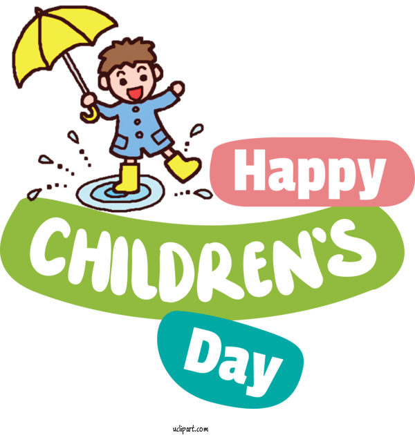 Free Holidays Human Design Logo For Children's Day Clipart Transparent Background