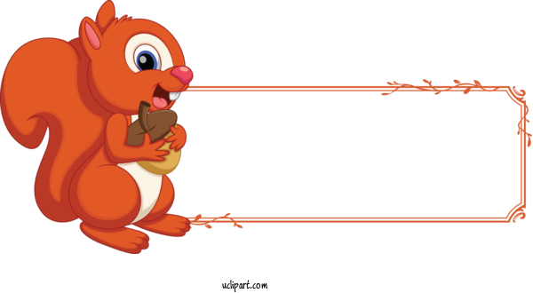 Free Holidays Squirrels Cartoon Chipmunks For Thanksgiving Clipart Transparent Background
