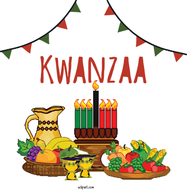 Free Holidays Kwanzaa Kinara Holiday For Kwanzaa Clipart Transparent Background