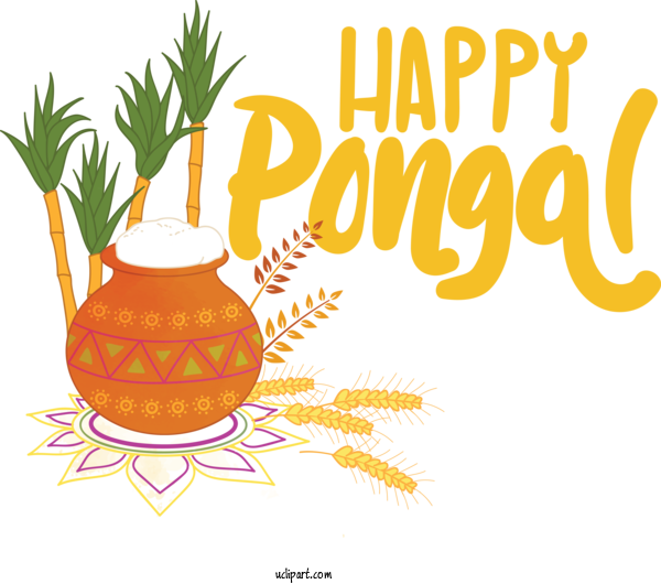 Free Holidays Flower Design Superfood For Pongal Clipart Transparent Background