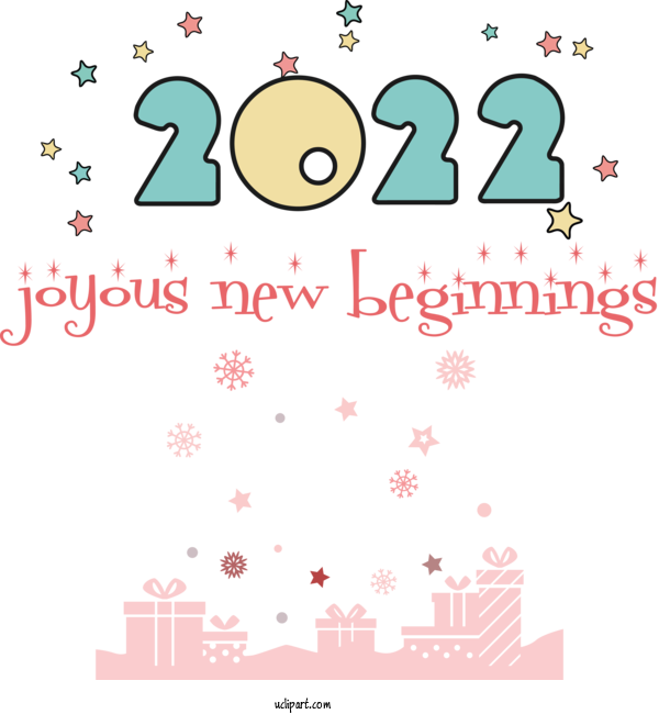 Free Holidays Design Cartoon Cleaning For New Year 2022 Clipart Transparent Background