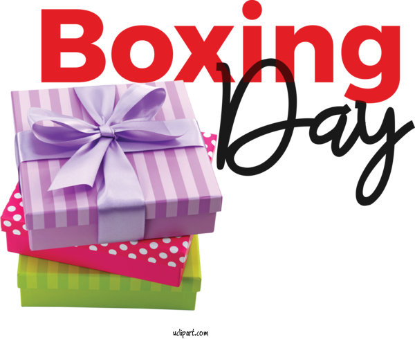 Free Holidays Gift Birthday Gift Box For Boxing Day Clipart Transparent Background