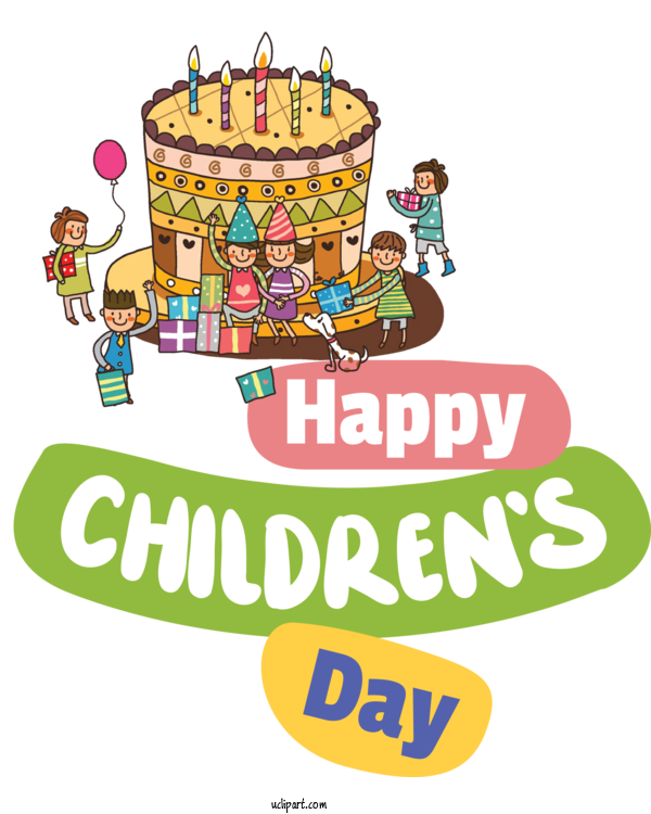 Free Holidays Logo Line Recreation For Children's Day Clipart Transparent Background
