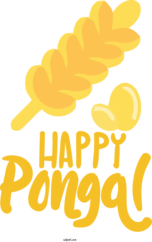 Free Holidays Flower Logo Yellow For Pongal Clipart Transparent Background