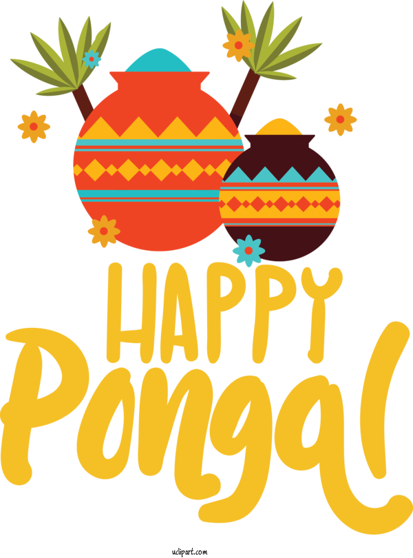 Free Holidays Pongal Mattu Pongal Makar Sankranti For Pongal Clipart Transparent Background