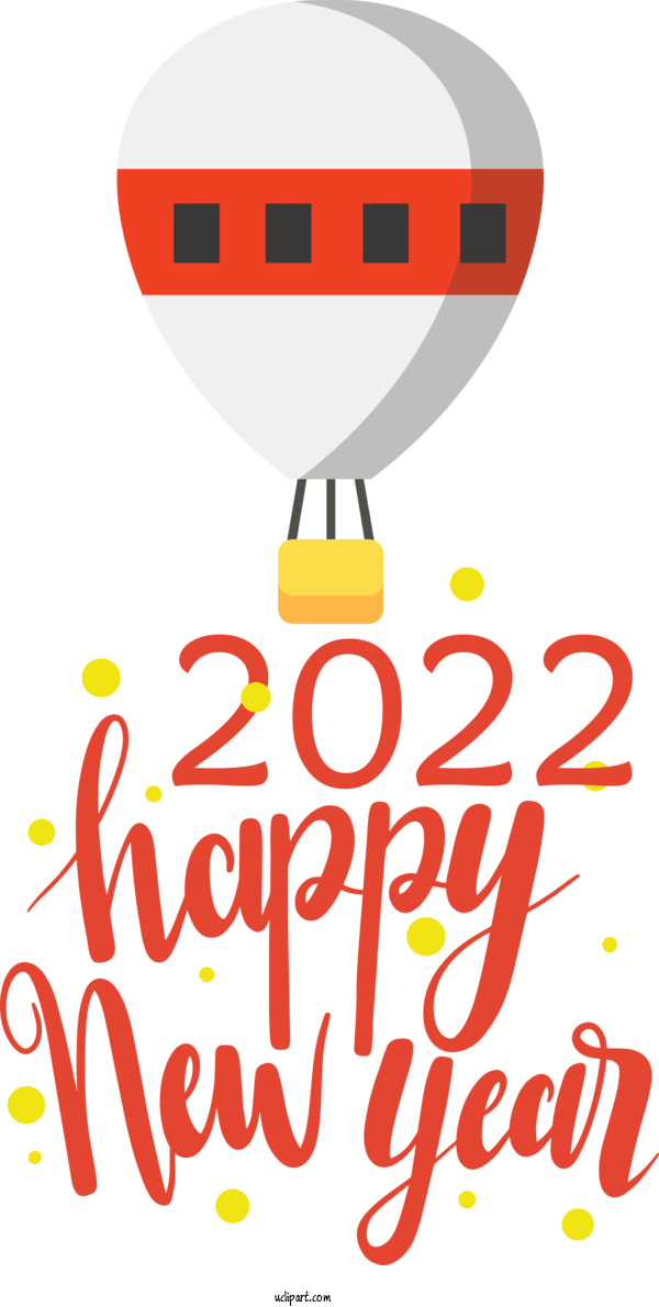 Free Holidays Logo Cartoon Line For New Year 2022 Clipart Transparent Background