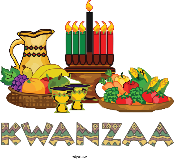 Free Holidays Drawing Kinara Painting For Kwanzaa Clipart Transparent Background