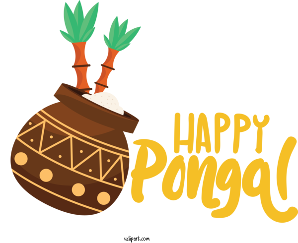 Free Holidays Plant Pineapple Bromeliads For Pongal Clipart Transparent Background