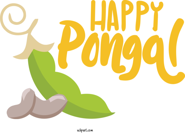 Free Holidays Leaf Logo Cartoon For Pongal Clipart Transparent Background