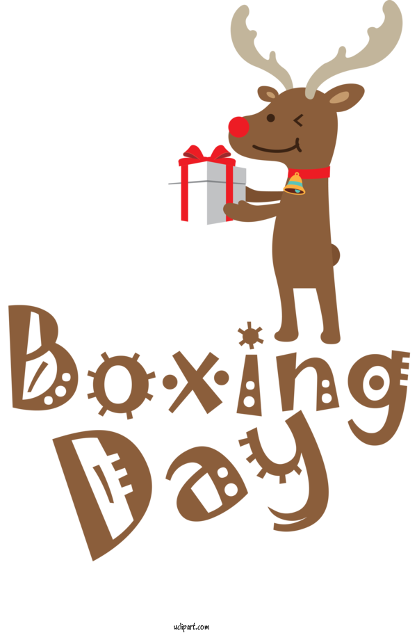 Free Holidays Cartoon Design Drawing For Boxing Day Clipart Transparent Background
