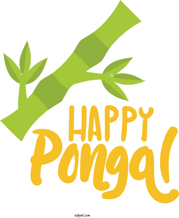 Free Holidays Leaf Plant Stem Logo For Pongal Clipart Transparent Background