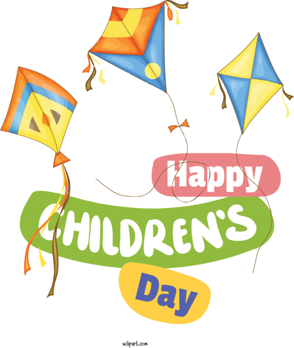 Free Holidays Design Line Art Text For Children's Day Clipart Transparent Background