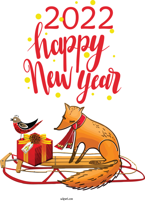 Free Holidays Human Cartoon Behavior For New Year 2022 Clipart Transparent Background