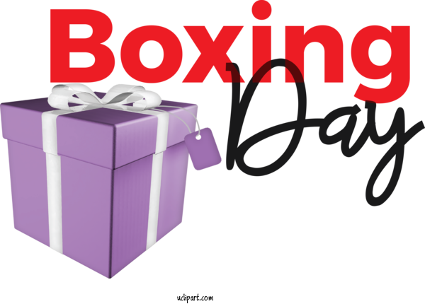 Free Holidays Packaging And Labeling Design Box For Boxing Day Clipart Transparent Background