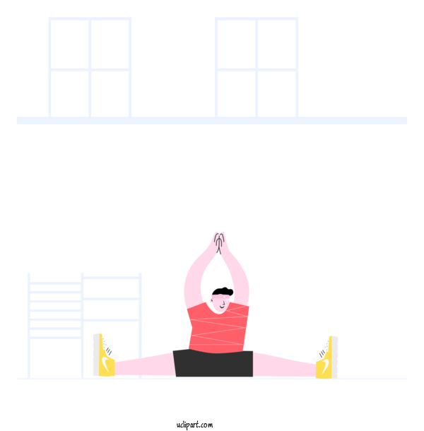Free Sports Design Line Diagram For Yoga Clipart Transparent Background