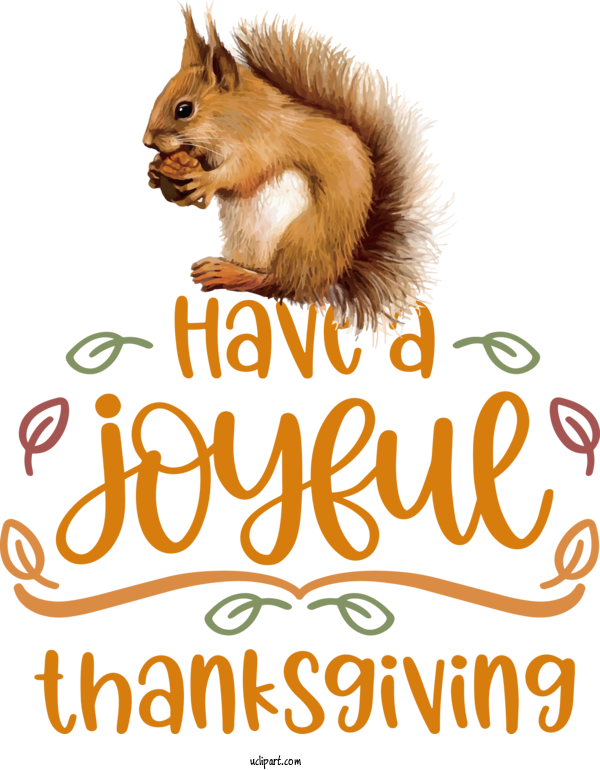 Free Holidays Chipmunks Rodents Squirrels For Thanksgiving Clipart Transparent Background