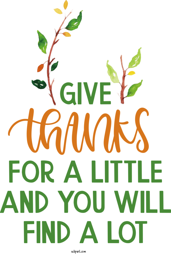 Free Holidays Leaf Plant Stem Logo For Thanksgiving Clipart Transparent Background