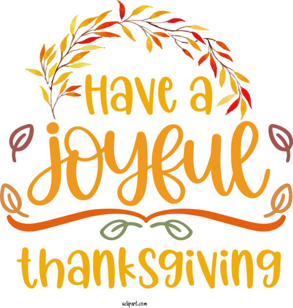 Free Holidays Logo Text Sticker For Thanksgiving Clipart Transparent Background