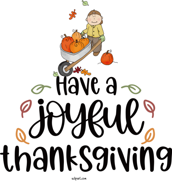 Free Holidays Human Cartoon Flower For Thanksgiving Clipart Transparent Background
