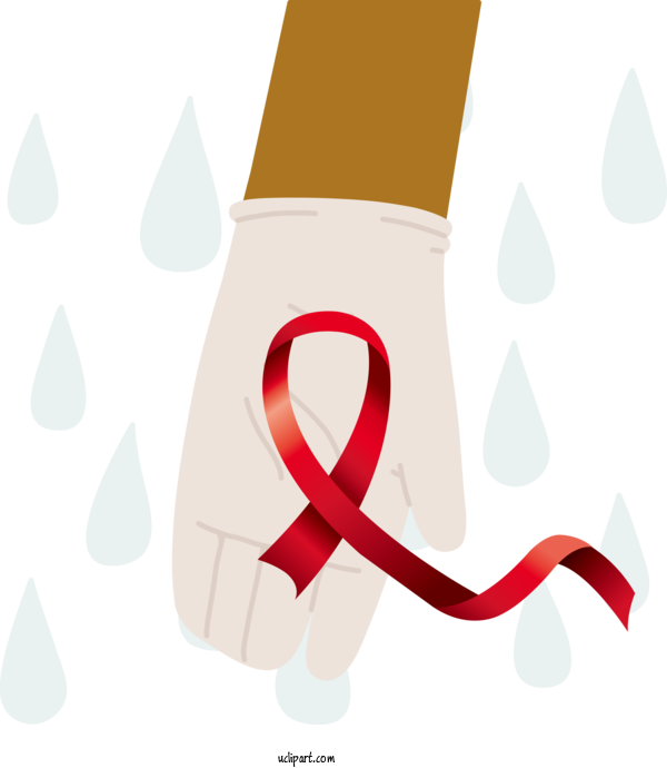 Free Holidays World AIDS Day Vector Awareness Ribbon For World AIDS Day Clipart Transparent Background