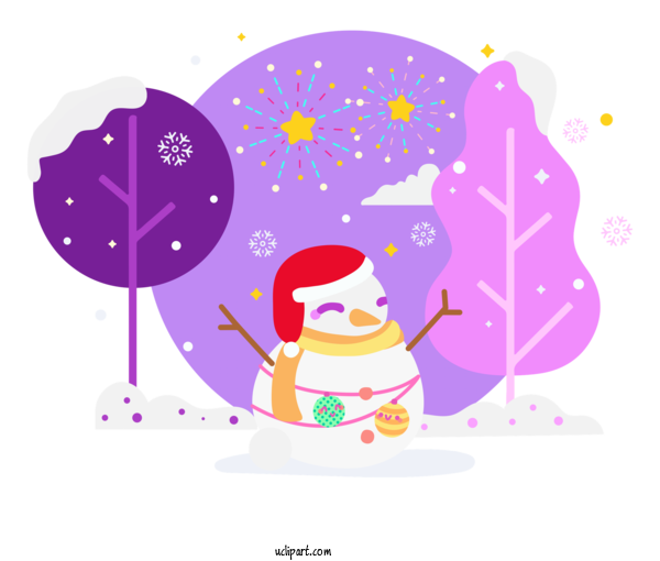Free Holidays Birds Cartoon Pink M For Christmas Clipart Transparent Background