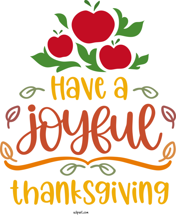 Free Holidays Floral Design Natural Food Logo For Thanksgiving Clipart Transparent Background