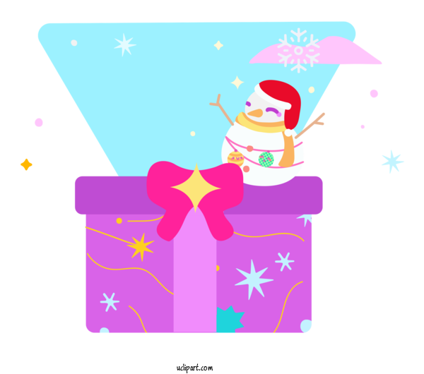 Free Holidays Cartoon Line Pink M For Christmas Clipart Transparent Background