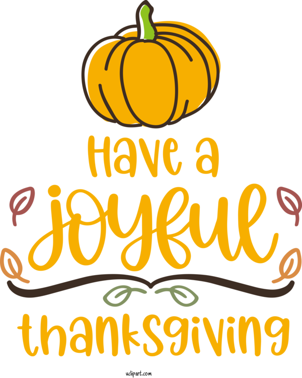 Free Holidays Line Commodity Pumpkin For Thanksgiving Clipart Transparent Background