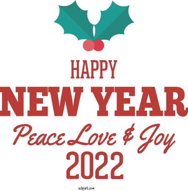 Free Holidays Logo Design Line For New Year 2022 Clipart Transparent Background