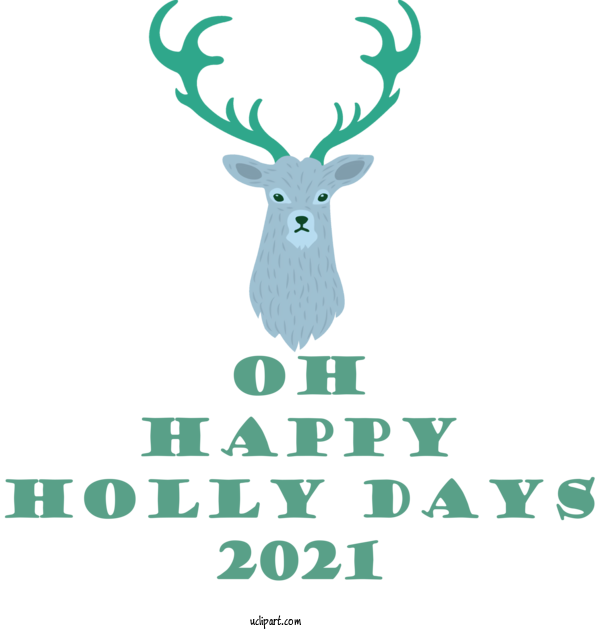 Free Holidays Deer Reindeer Drawing For Christmas Clipart Transparent Background