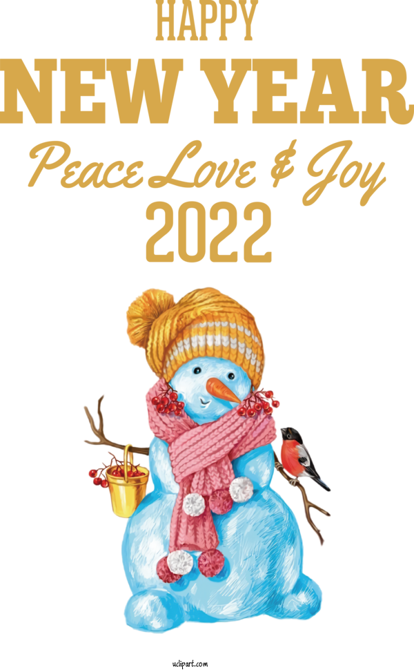 Free Holidays Cartoon Drawing Humour For New Year 2022 Clipart Transparent Background