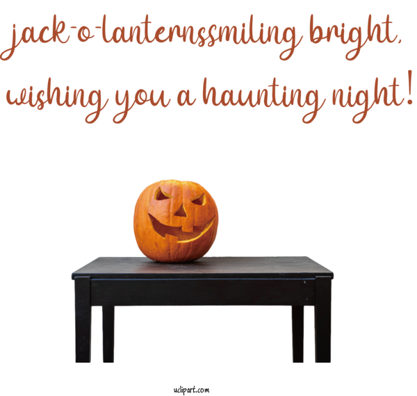 Free Holidays Design Font Pumpkin For Halloween Clipart Transparent Background