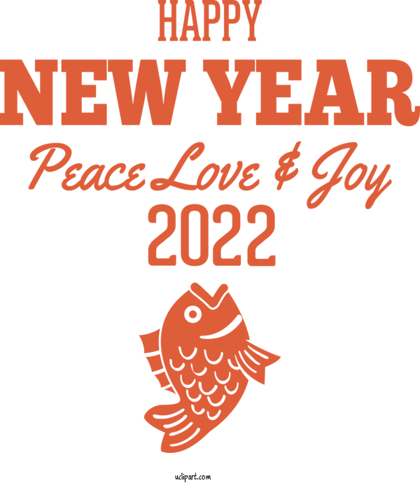 Free Holidays Logo Line New Year Card For New Year 2022 Clipart Transparent Background