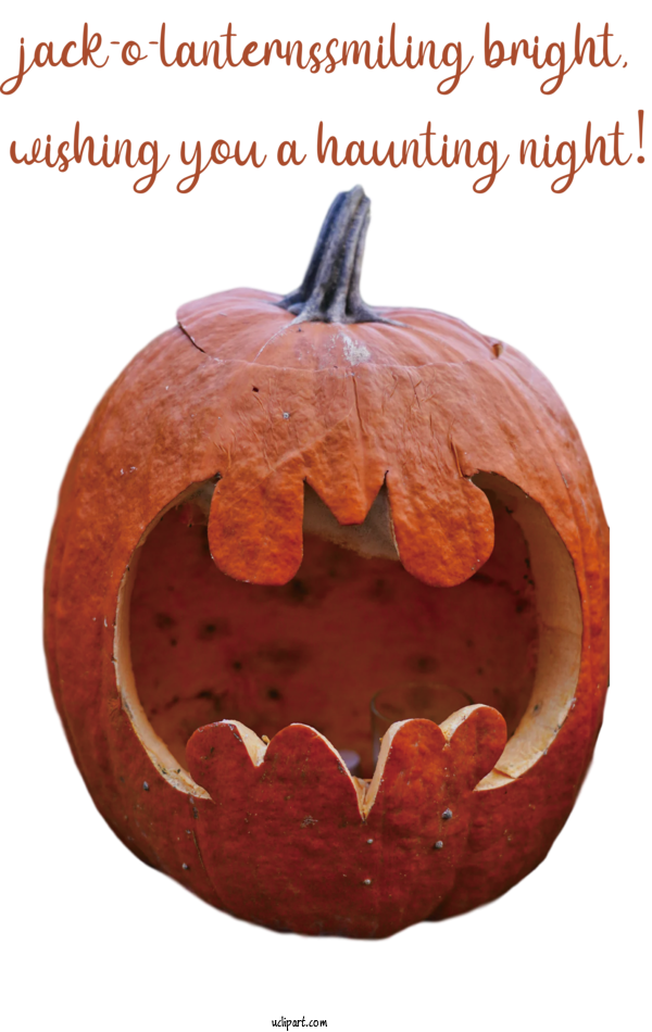 Free Holidays Jack O' Lantern Squash Carving For Halloween Clipart Transparent Background