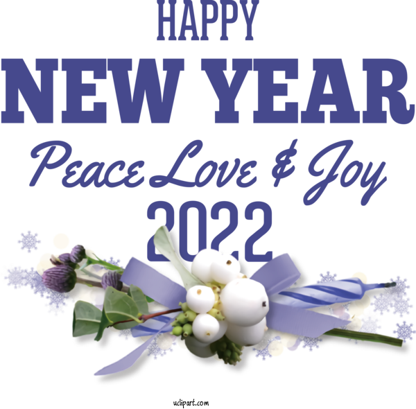 Free Holidays Floral Design Flower Cut Flowers For New Year 2022 Clipart Transparent Background