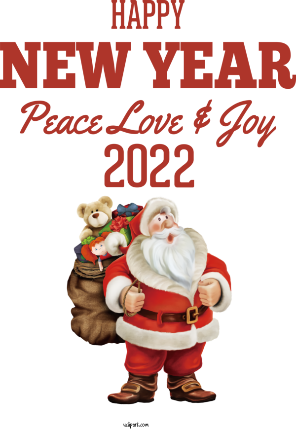 Free Holidays NORAD Tracks Santa Mrs. Claus Reindeer For New Year 2022 Clipart Transparent Background