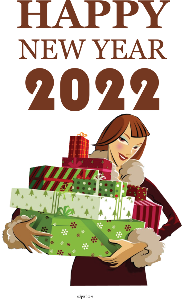 Free Holidays GIF Drawing Transparency For New Year 2022 Clipart Transparent Background