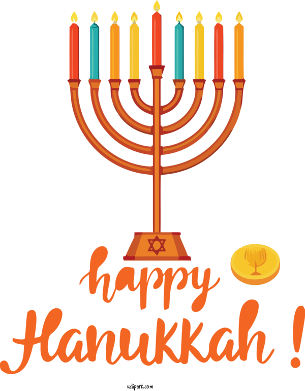Free Holidays Hanukkah Line Candle For Hanukkah Clipart Transparent Background