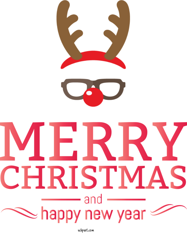 Free Holidays Reindeer Line Homejoy For Christmas Clipart Transparent Background