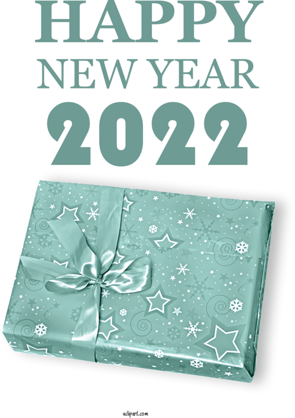 Free Holidays Line Green Font For New Year 2022 Clipart Transparent Background