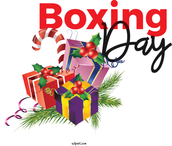 Free Holidays Christmas Graphics Christmas Day New Year For Boxing Day Clipart Transparent Background