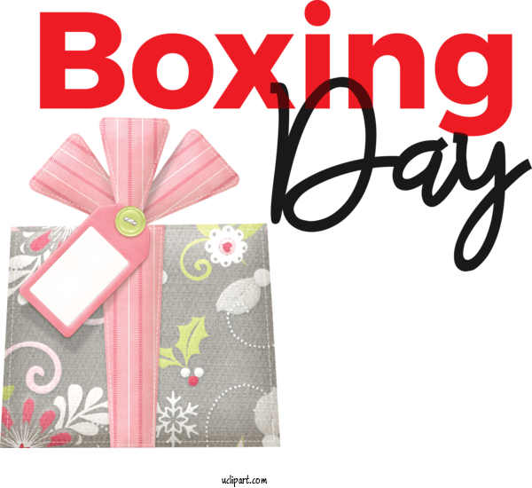 Free Holidays Apple For Boxing Day Clipart Transparent Background