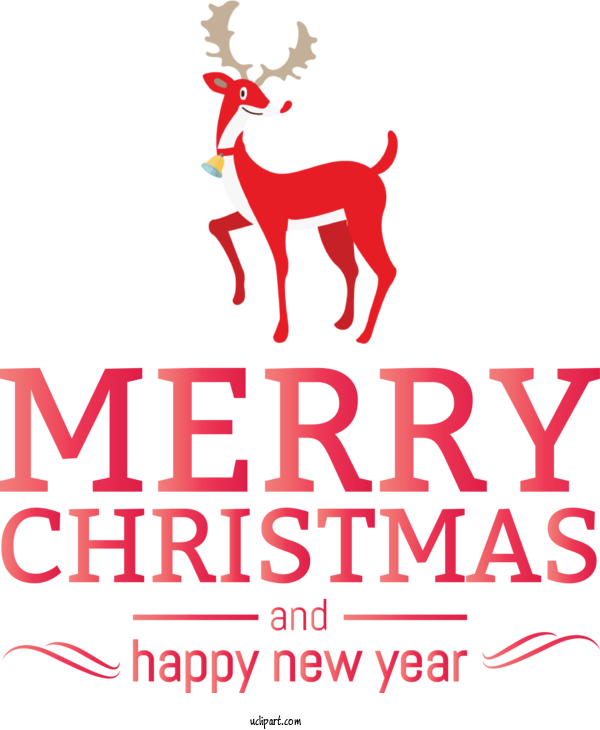 Free Holidays Reindeer Furiwa Deer For Christmas Clipart Transparent Background