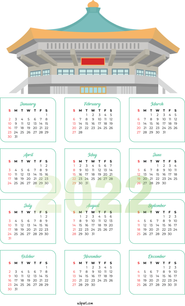 Free Life Calendar System 2021 Design For Yearly Calendar Clipart Transparent Background