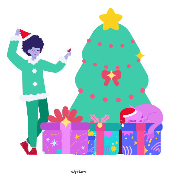 Free Holidays Christmas Graphics Christmas Day Christmas Tree For Christmas Clipart Transparent Background