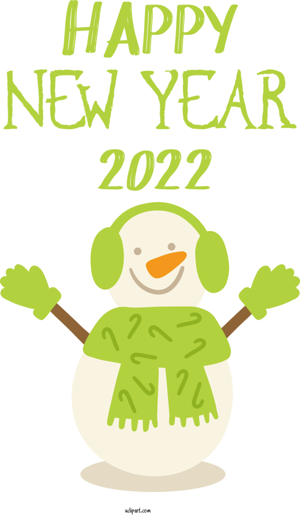 Free Holidays Birds Frogs Cartoon For New Year 2022 Clipart Transparent Background